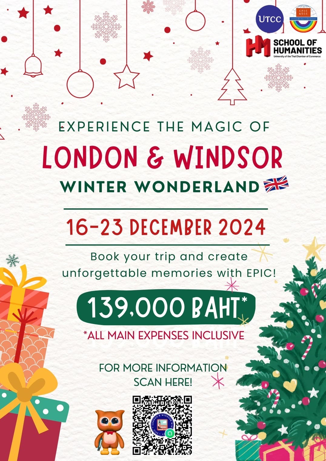 โอกาสสุดท้าย! โค้งสุดท้ายแล้วสำหรับทริปสุดพิเศษ EPIC: London &#038; Windsor Winter Wonderland 2024